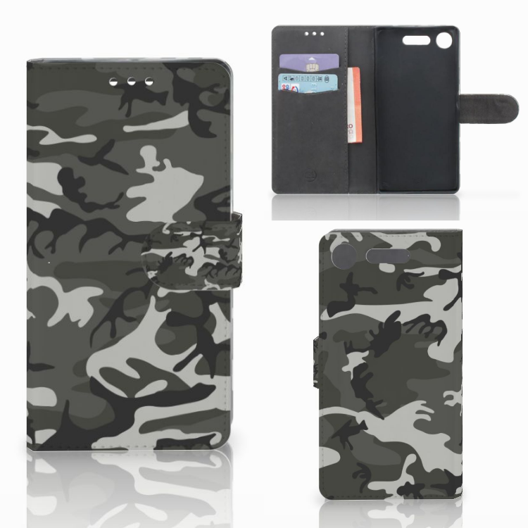 Sony Xperia XZ1 Telefoon Hoesje Army Light
