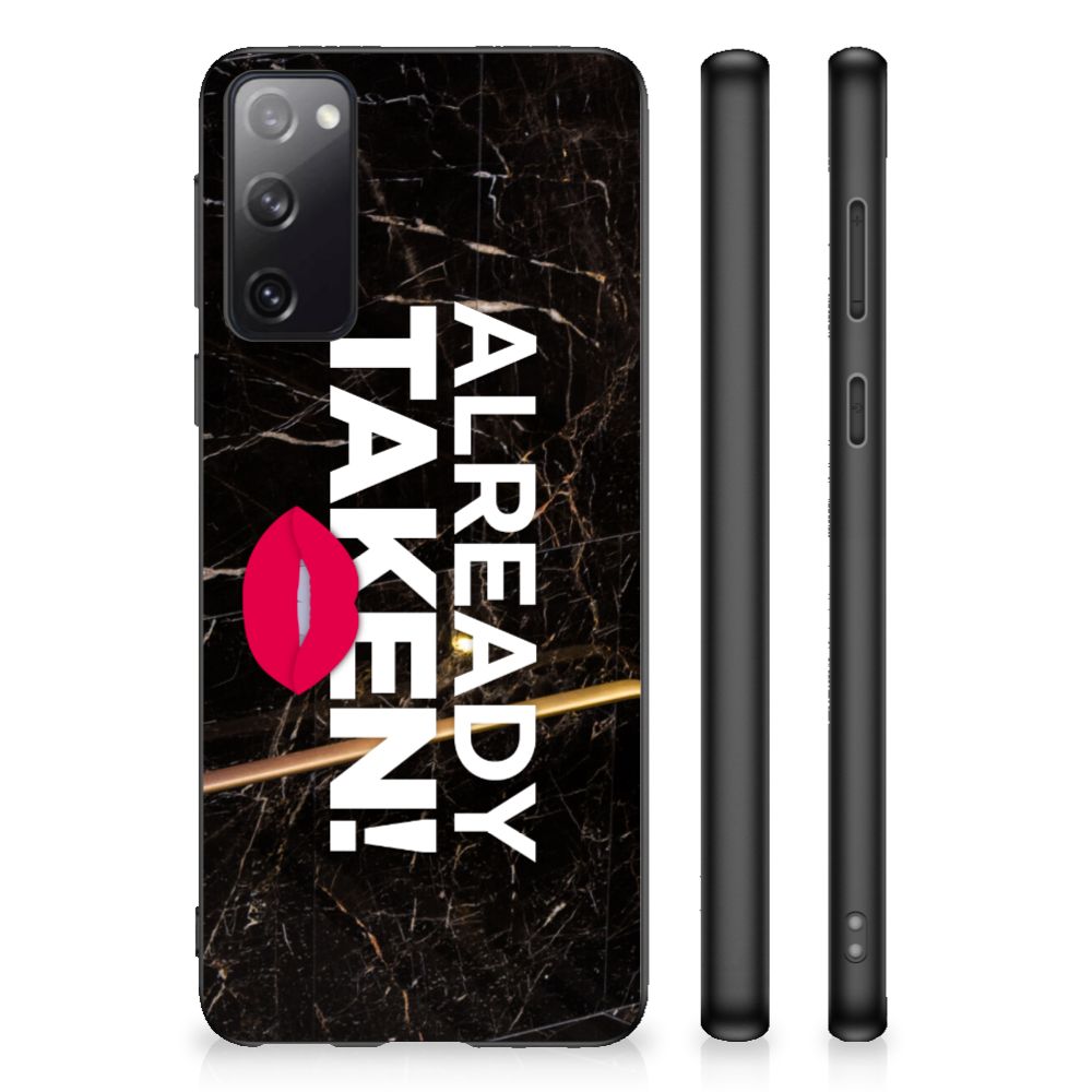 Samsung Galaxy S20 Hoesje met Quotes Already Taken Black B2C Telecom