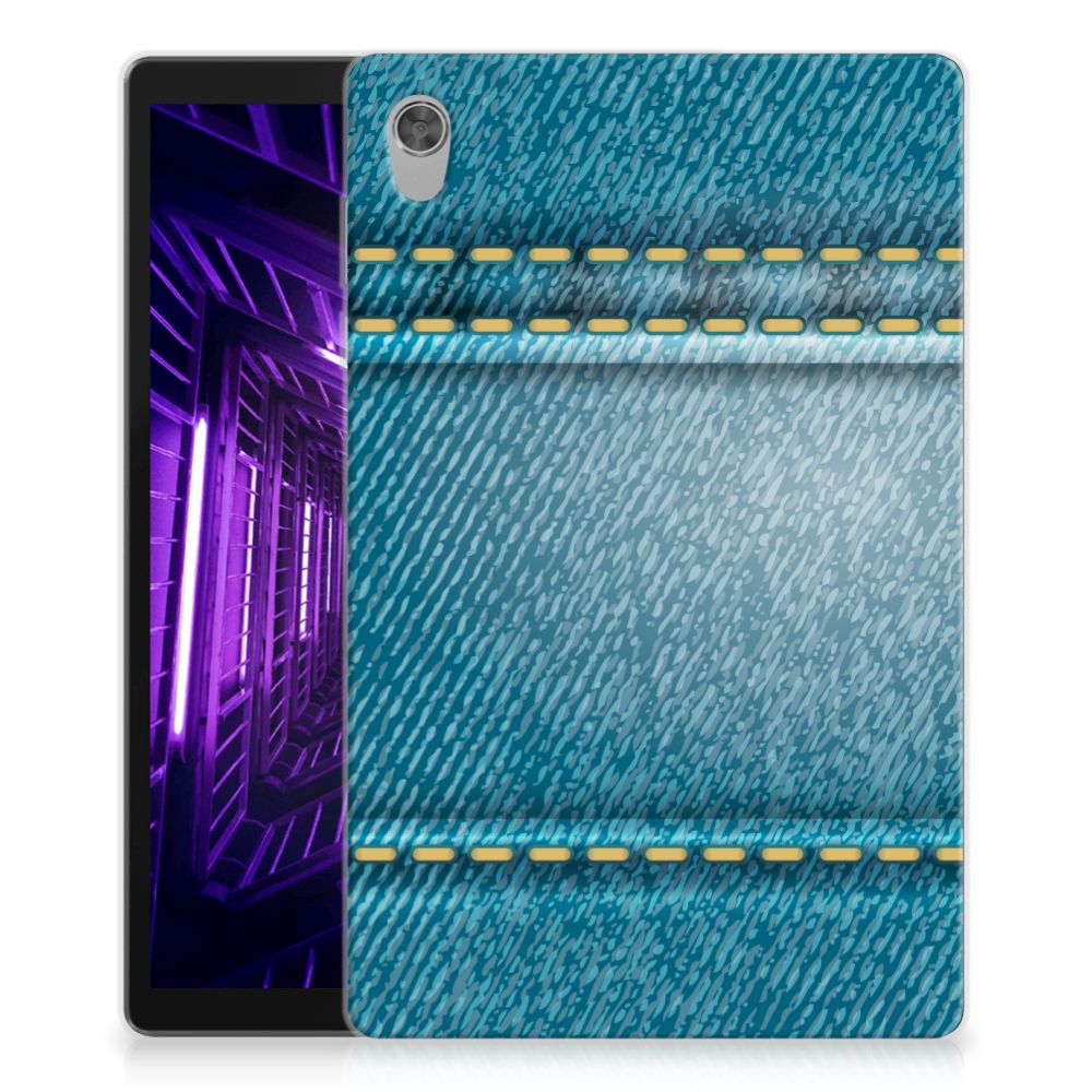 Lenovo Tab M10 HD (2de generatie) Leuke Siliconen Hoes Jeans - B2C Telecom