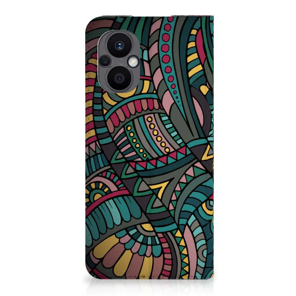OPPO Reno8 Lite Hoesje met Magneet Aztec - B2C Telecom