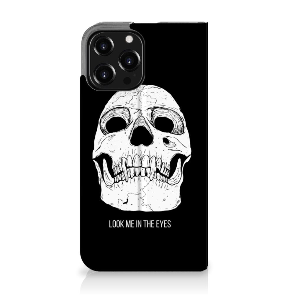 Mobiel BookCase iPhone 13 Pro Max Skull Eyes - B2C Telecom