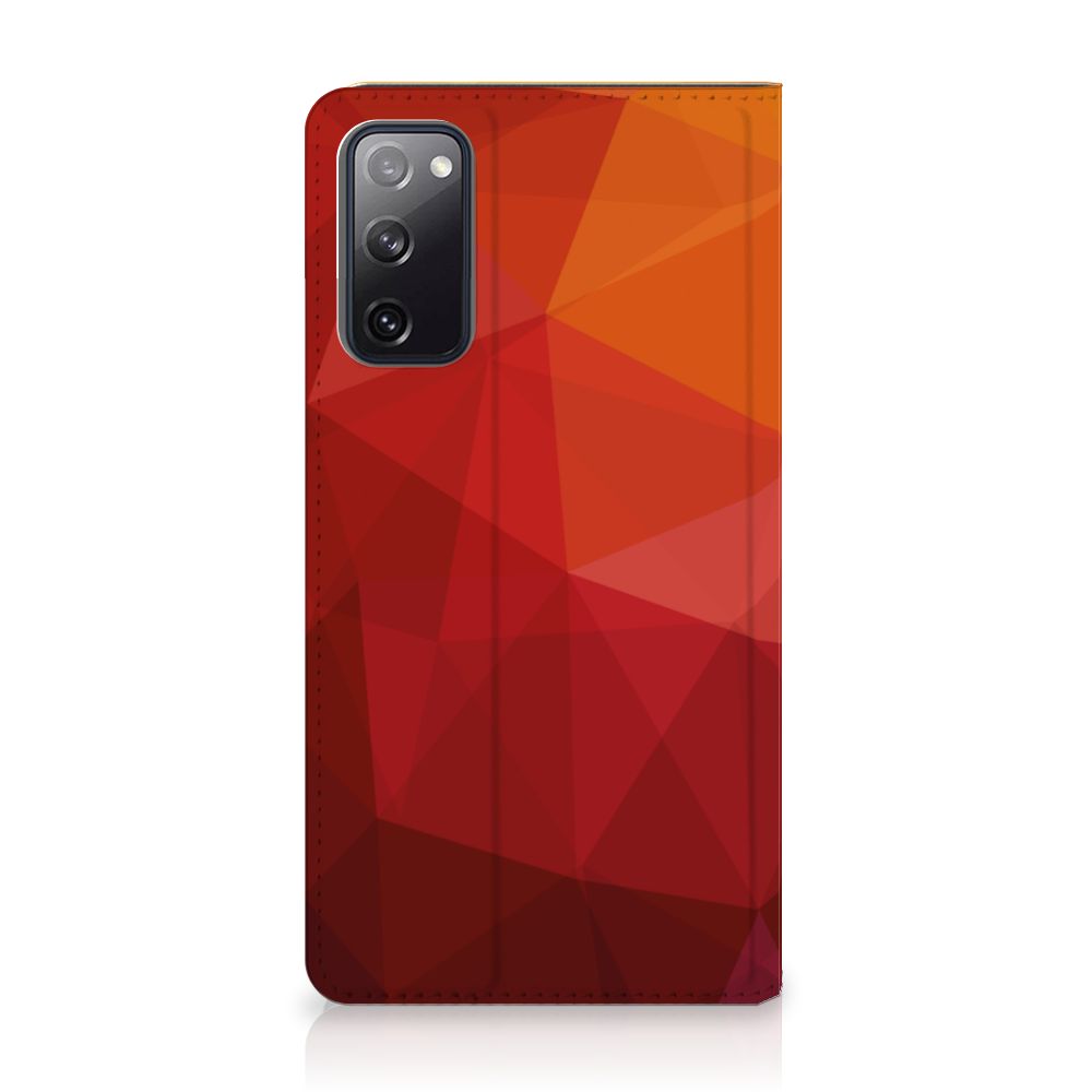 Stand Case voor Samsung Galaxy S20 FE Polygon Red - B2C Telecom