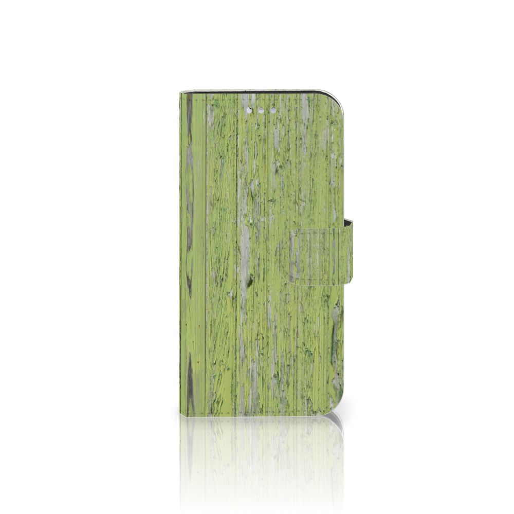 Samsung Galaxy S7 Book Style Case Green Wood