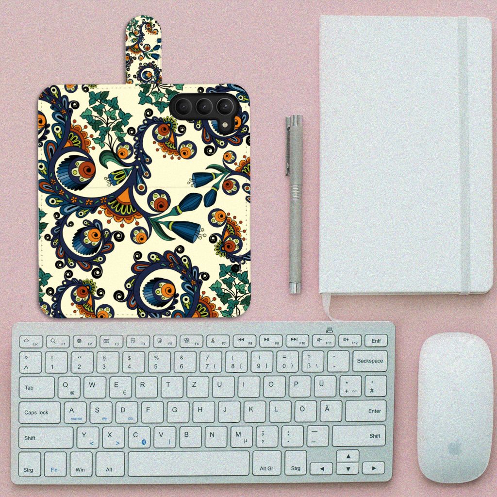 Wallet Case Samsung Galaxy S23 Barok Flower