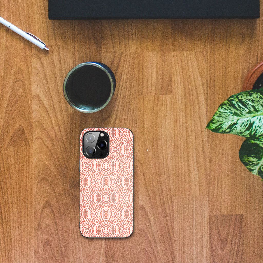 iPhone 14 Pro Max Back Case Pattern Orange B2C Telecom