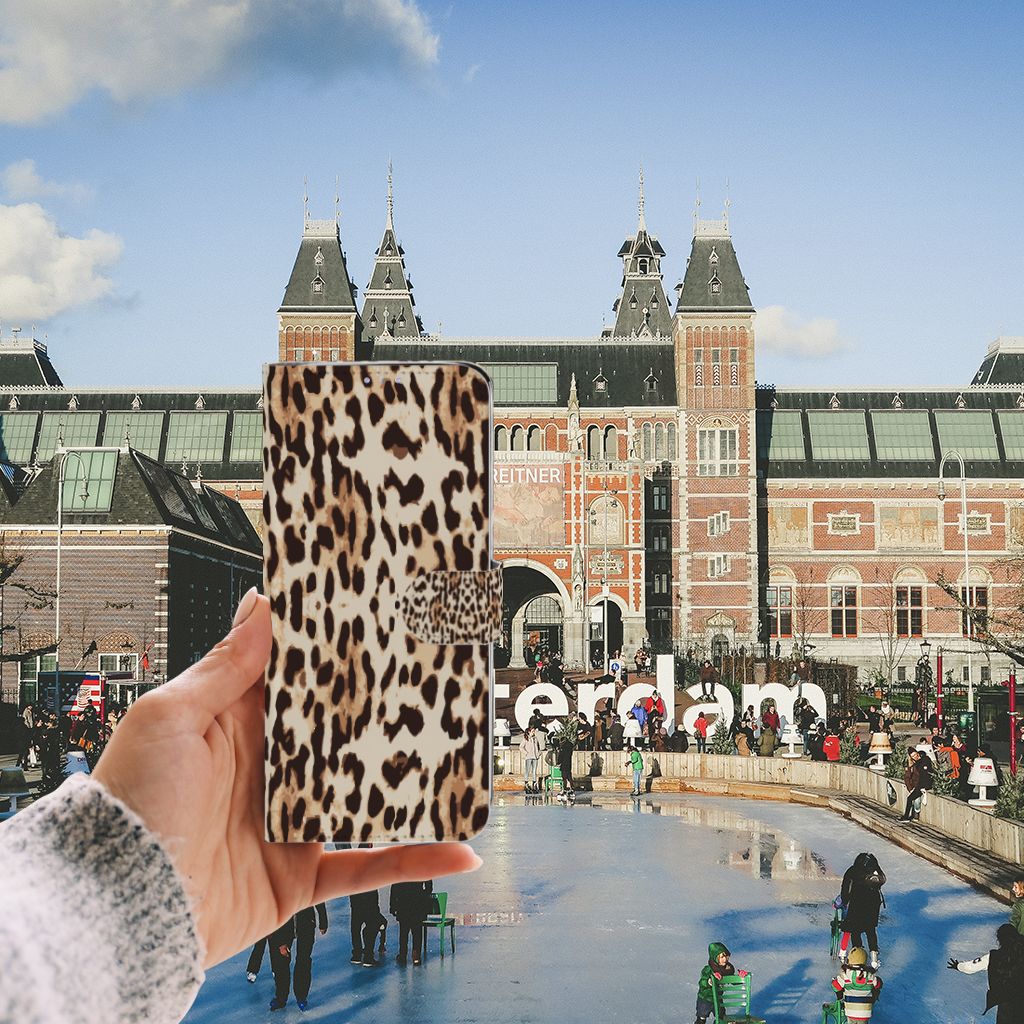 Samsung Galaxy S20 Ultra Telefoonhoesje met Pasjes Leopard