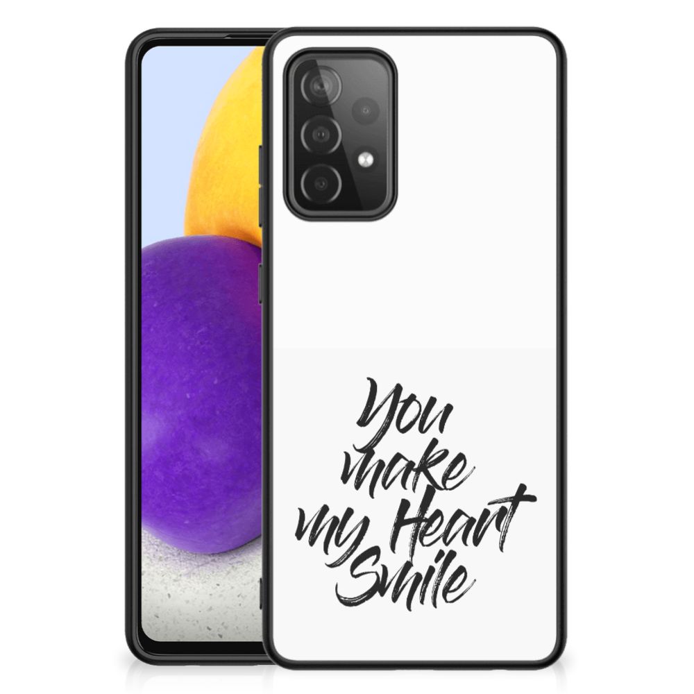 Samsung Galaxy A72 (5G/4G) Telefoon Hoesje met tekst Heart Smile