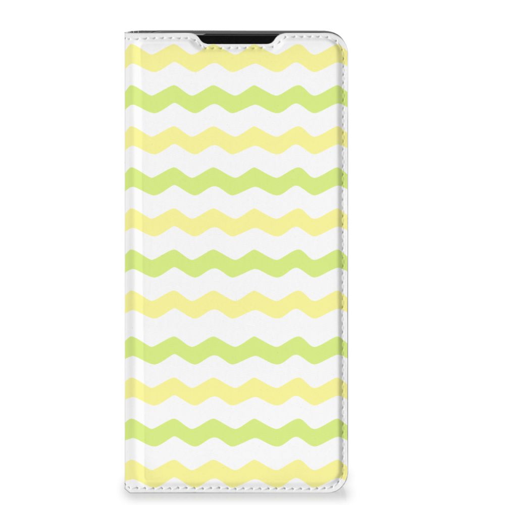 Samsung Galaxy S21 Ultra Hoesje met Magneet Waves Yellow - B2C Telecom