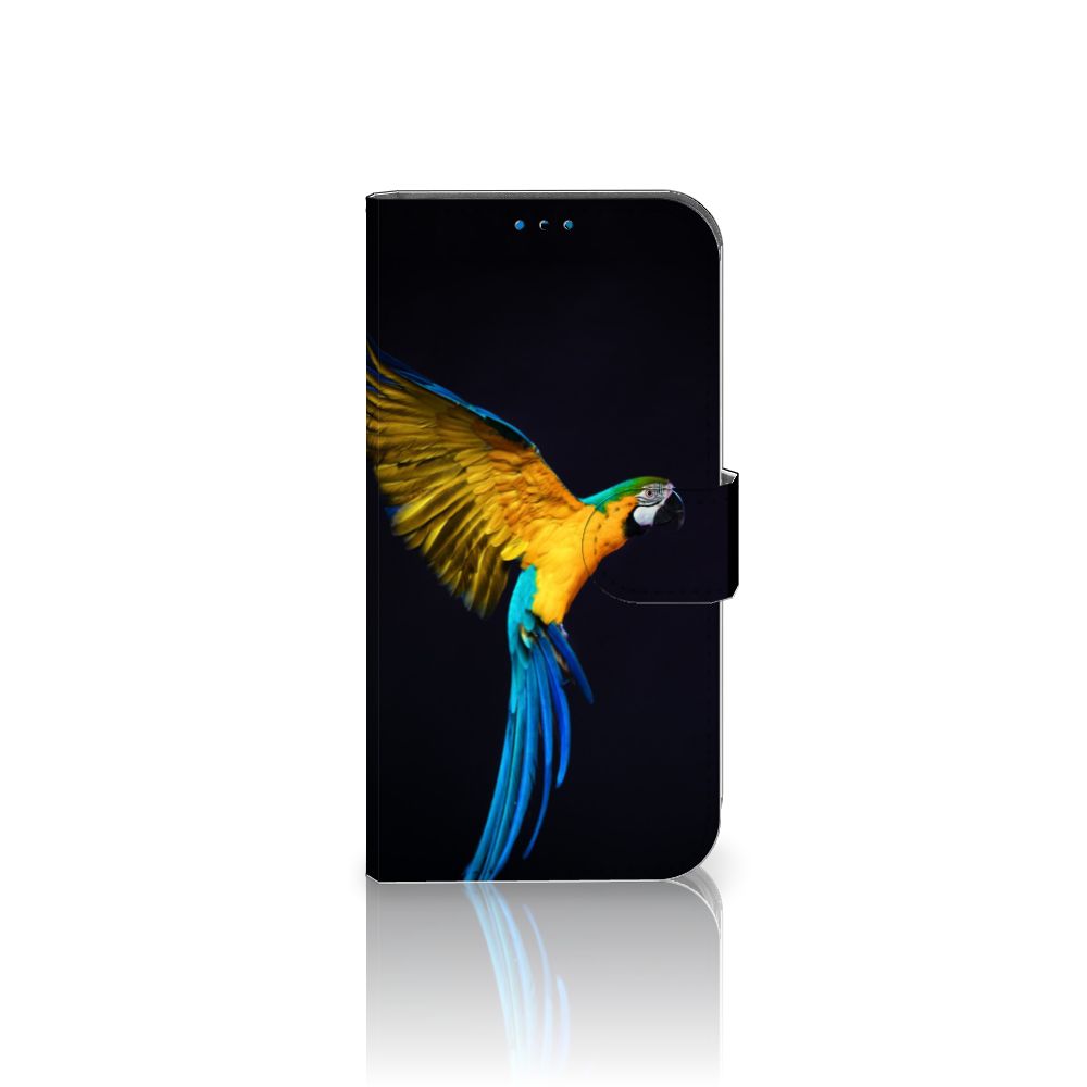 iPhone 14 Pro Telefoonhoesje met Pasjes Papegaai
