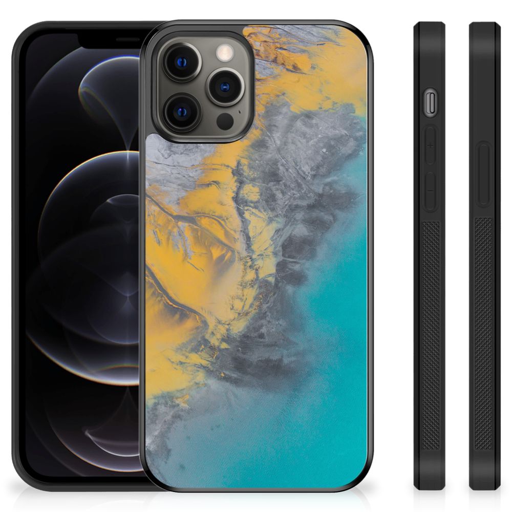 iPhone 12 Pro Max Gripcase Marble Blue Gold B2C Telecom