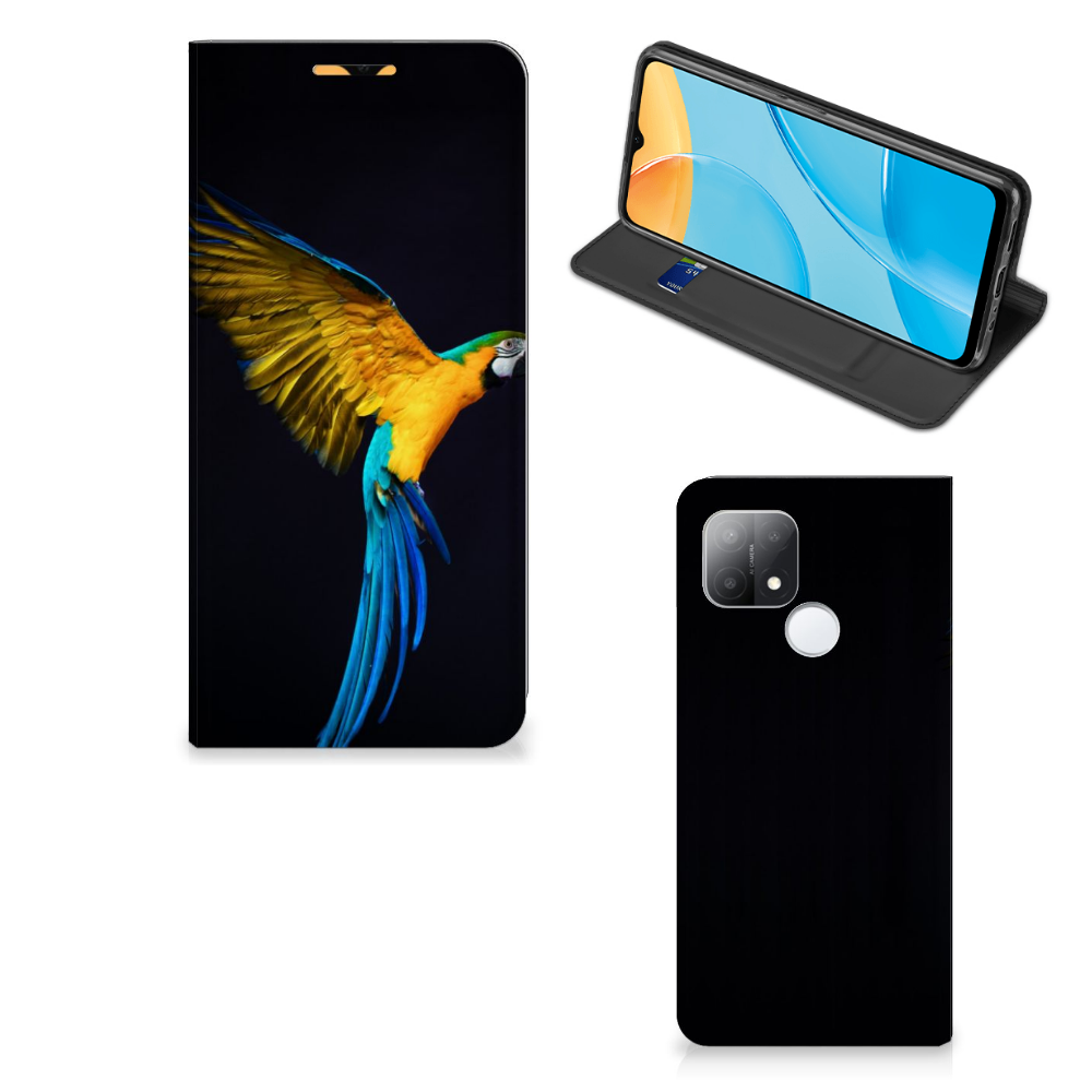 OPPO A15 Hoesje maken Papegaai - B2C Telecom