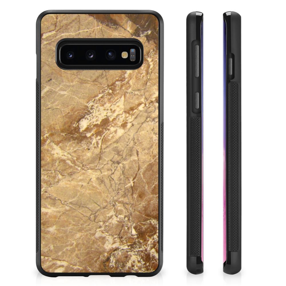 Samsung Galaxy S10+ Gripcase Marmer Creme