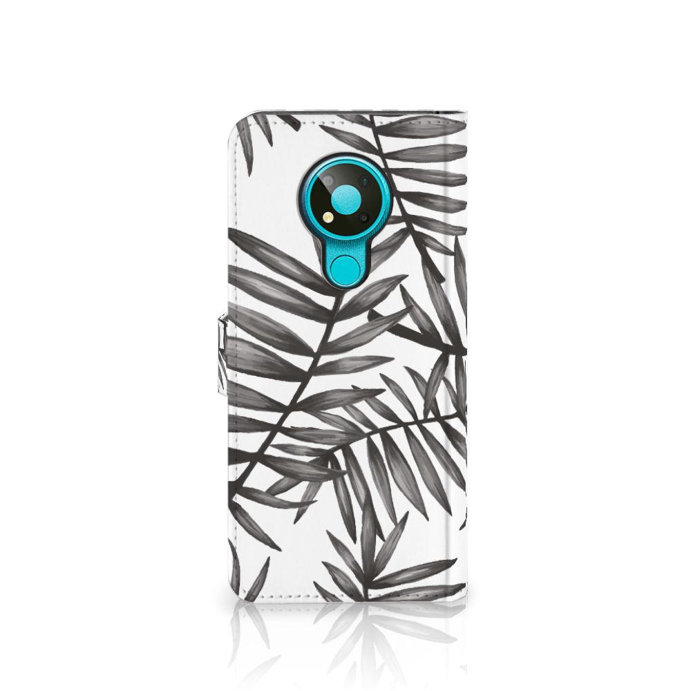 Nokia 3.4 Hoesje Leaves Grey