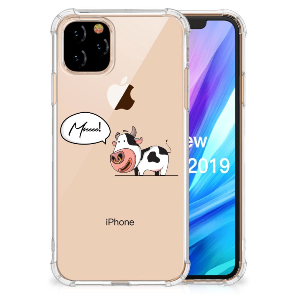 Apple iPhone 11 Pro Stevig Bumper Hoesje Cow