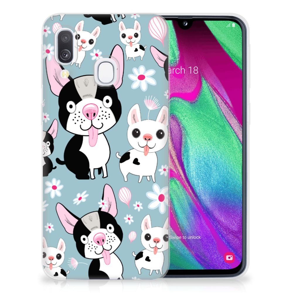 Samsung Galaxy A40 TPU Hoesje Hondjes