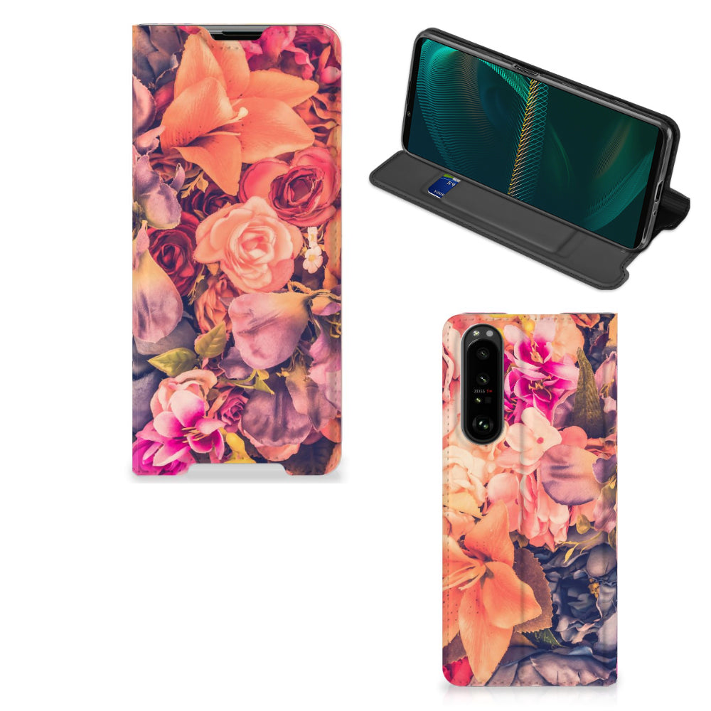 Sony Xperia 5 III Smart Cover Bosje Bloemen