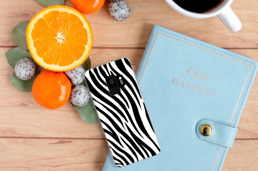 Samsung Galaxy S9 TPU Hoesje Zebra