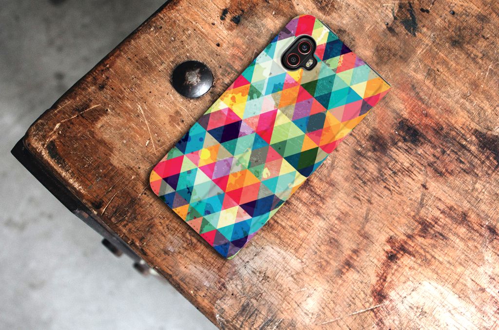 Samsung Galaxy Xcover 6 Pro Hoesje met Magneet Geruit - B2C Telecom
