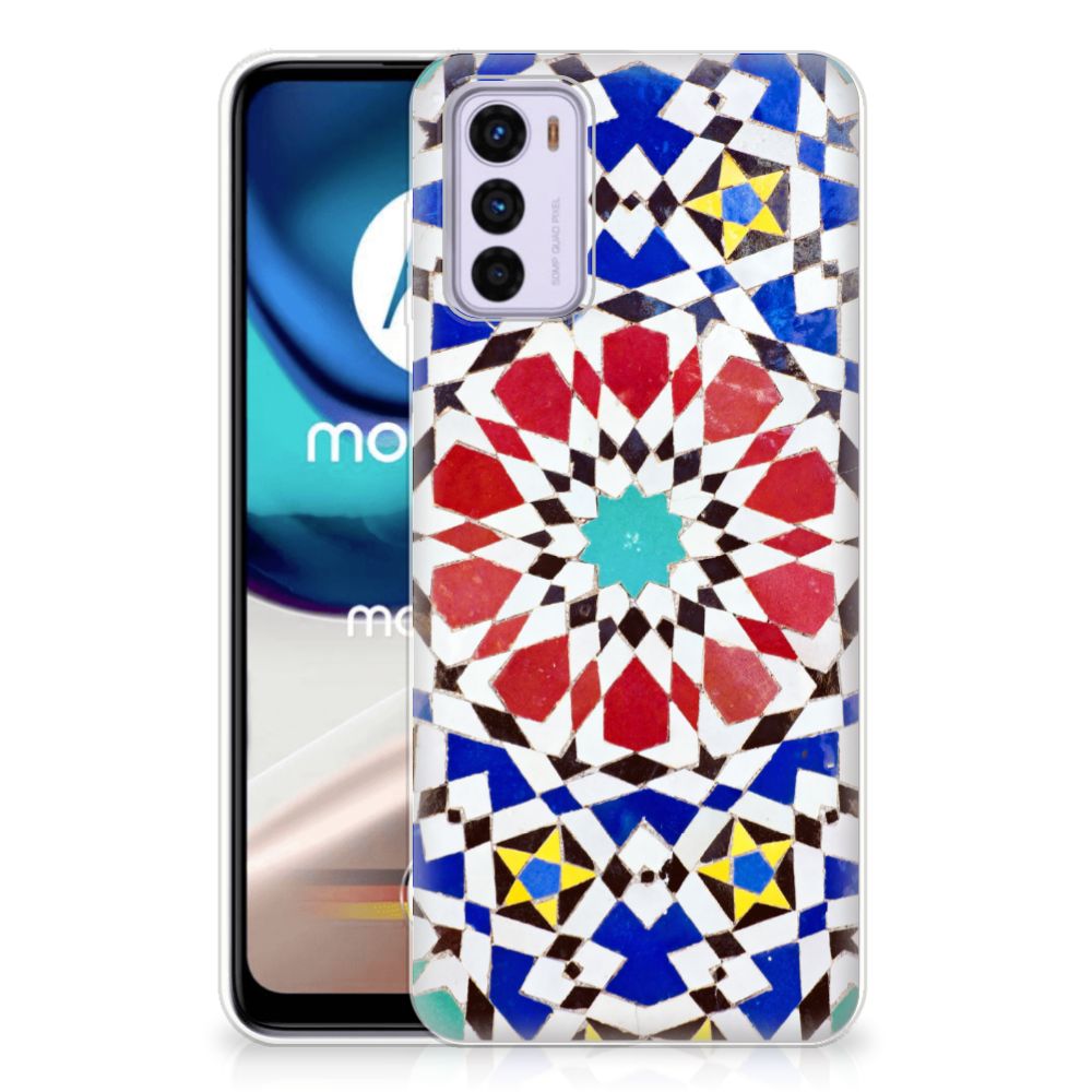 Motorola Moto G42 TPU Siliconen Hoesje Mozaïek B2C Telecom