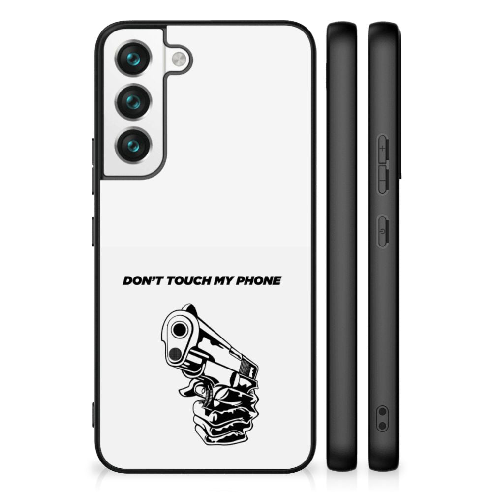 Samsung Galaxy S22 Telefoon Hoesje Gun Don't Touch My Phone B2C Telecom