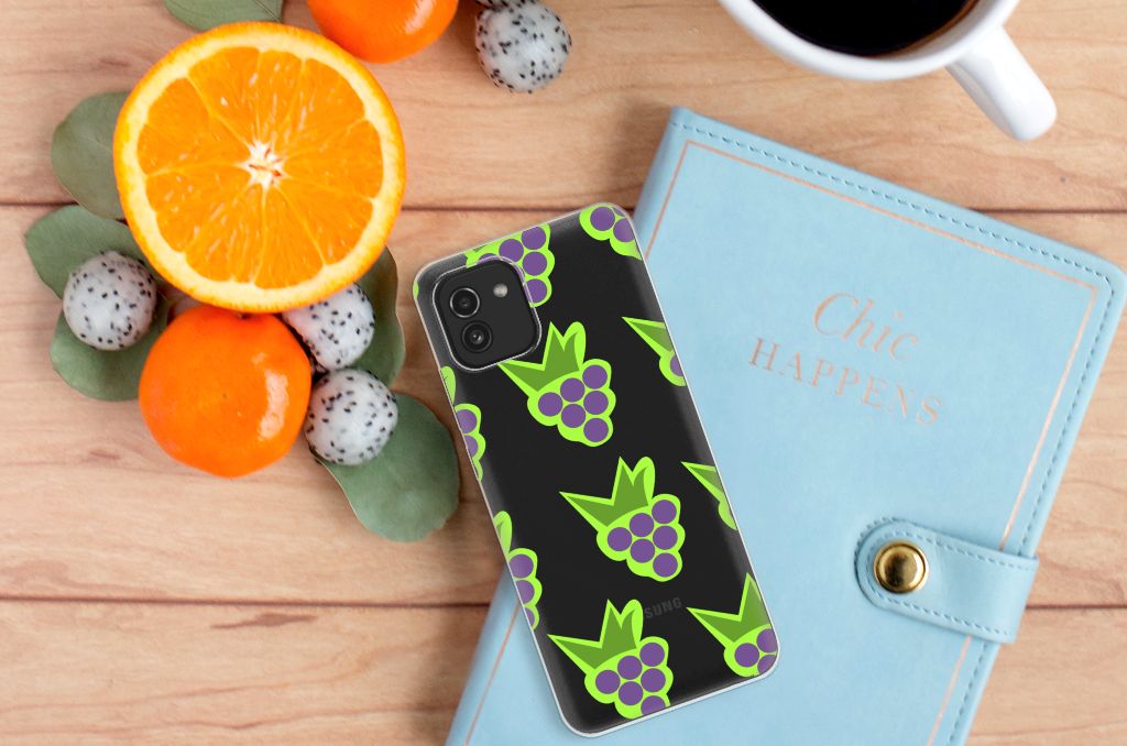 Samsung Galaxy A03 Siliconen Case Druiven B2C Telecom