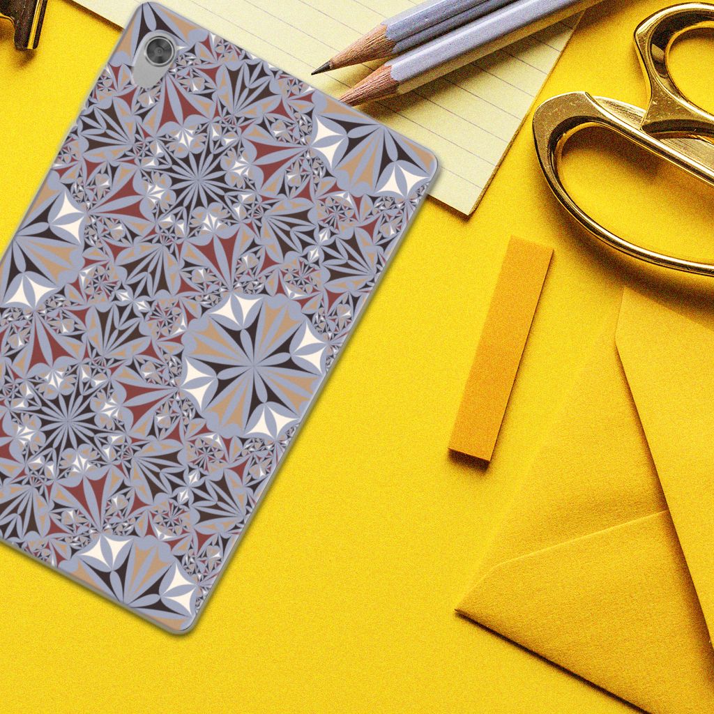 Lenovo Tab M10 HD (2de generatie) Tablet Back Cover Flower Tiles - B2C Telecom