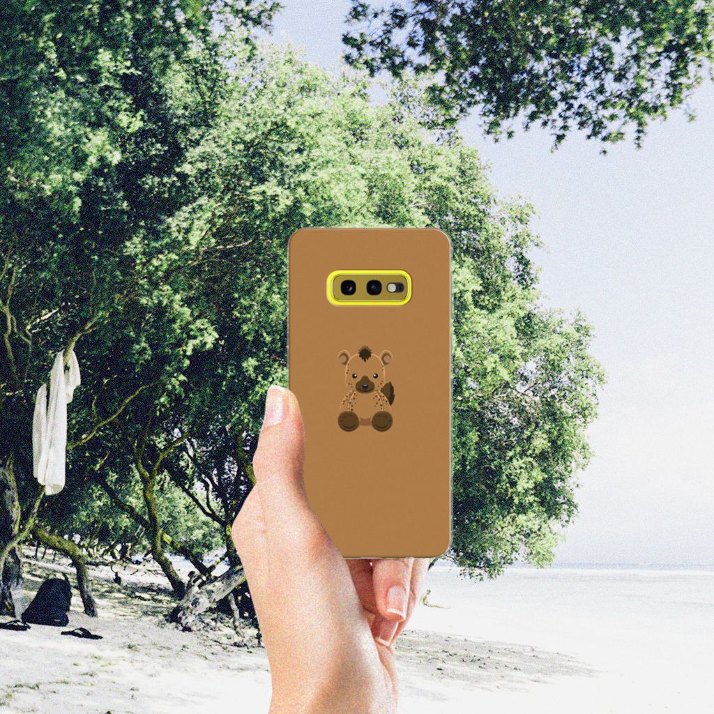 Samsung Galaxy S10e Telefoonhoesje met Naam Baby Hyena