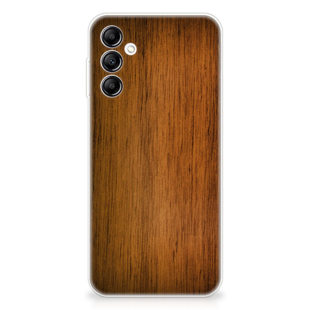 Samsung Galaxy A14 5G Bumper Hoesje Donker Hout