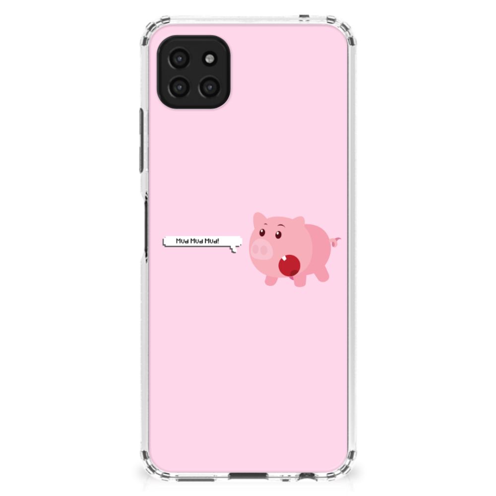 Samsung Galaxy A22 5G Stevig Bumper Hoesje Pig Mud B2C Telecom