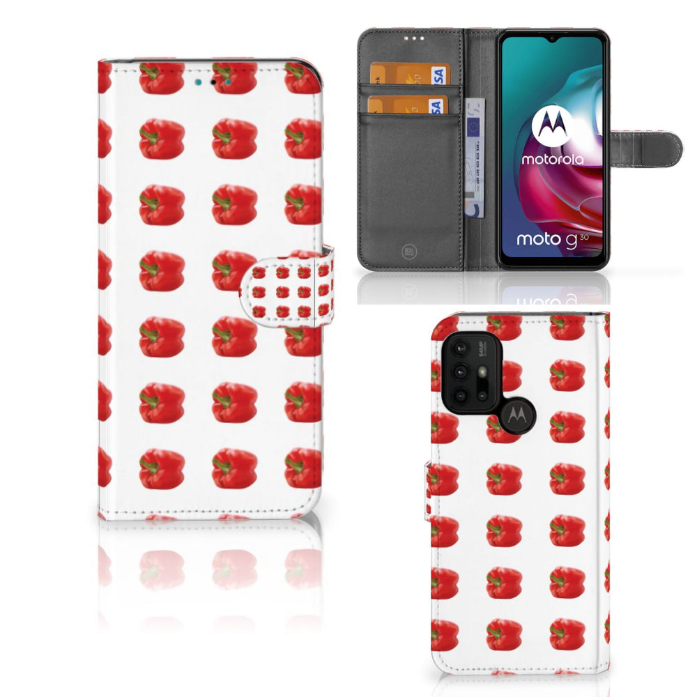 Motorola Moto G10 | G20 | G30 Book Cover Paprika Red