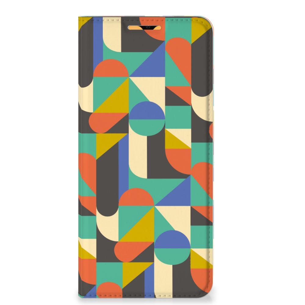 OPPO A15 Hoesje met Magneet Funky Retro - B2C Telecom