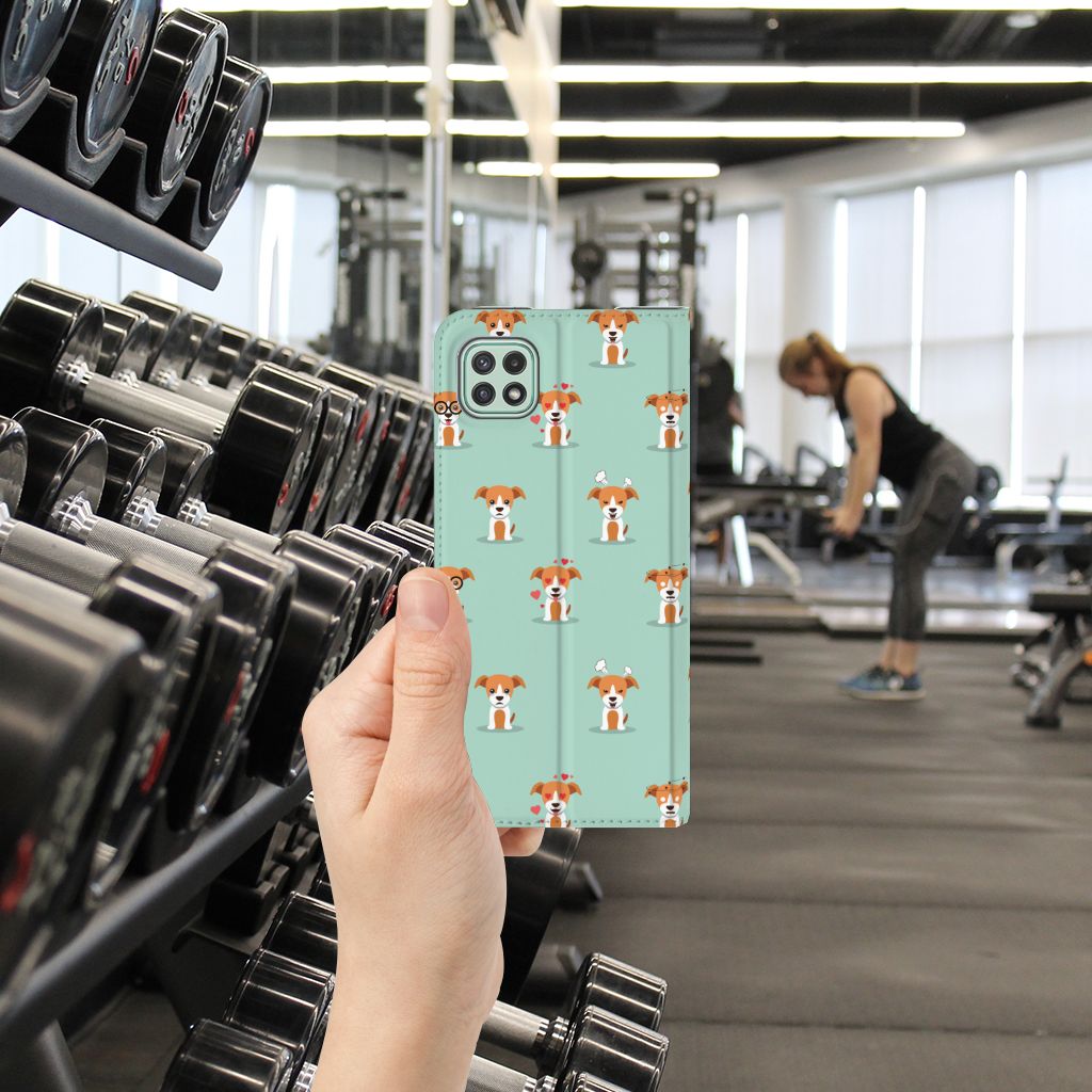 Samsung Galaxy A22 5G Hoesje maken Pups - B2C Telecom