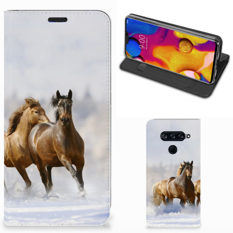 LG V40 Thinq Hoesje maken Paarden