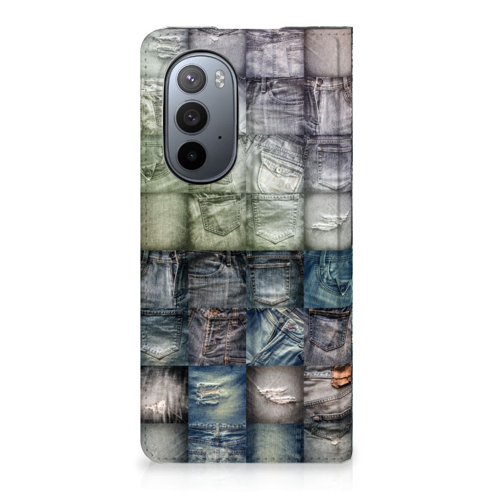 Hippe Standcase Motorola Edge 30 Pro Spijkerbroeken - B2C Telecom