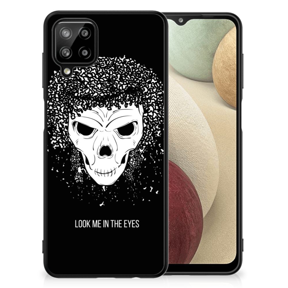 Telefoonhoesje Samsung Galaxy A12 Skull Hair