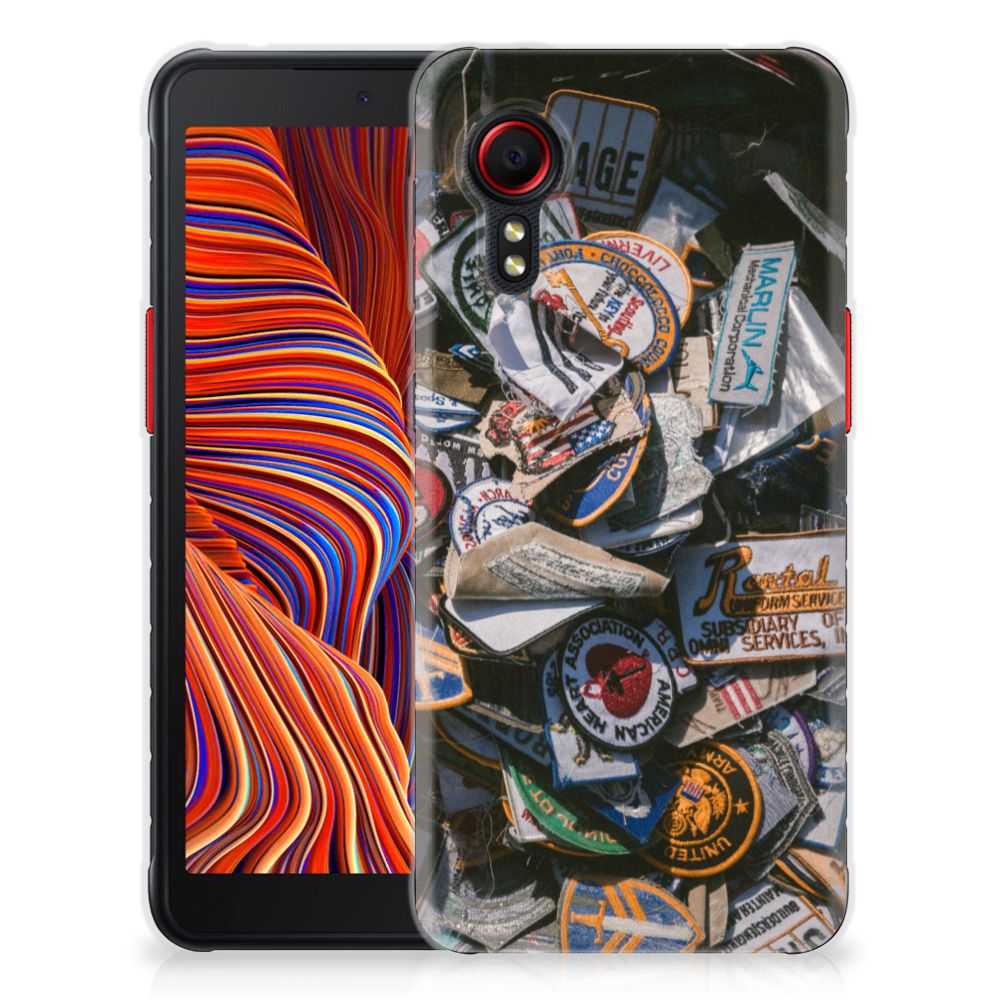 Samsung Galaxy Xcover 5 Siliconen Hoesje met foto Badges B2C Telecom