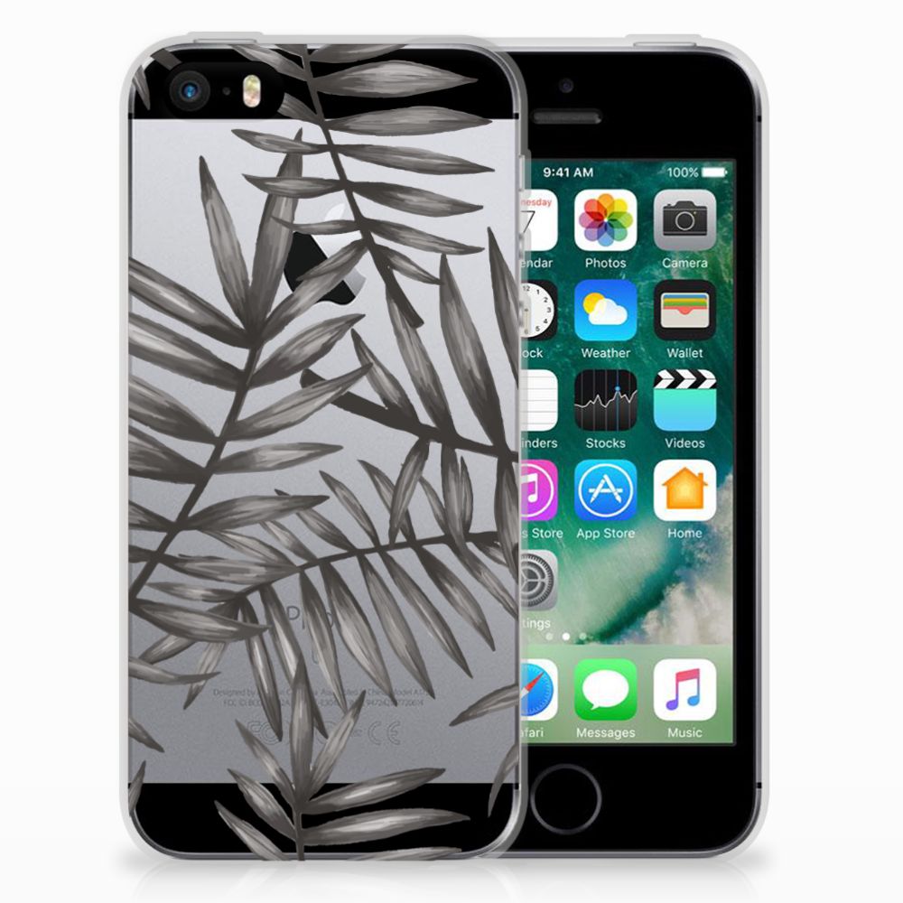 Apple iPhone SE | 5S TPU Case Leaves Grey