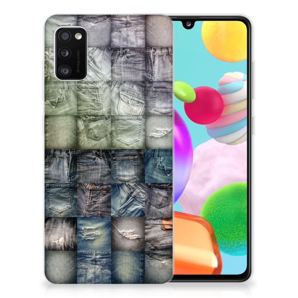 Silicone Back Cover Samsung Galaxy A41 Spijkerbroeken B2C Telecom