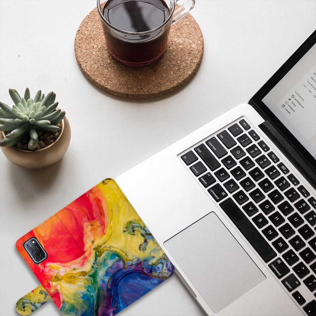 Hoesje OPPO A72 | OPPO A52 Watercolor Dark