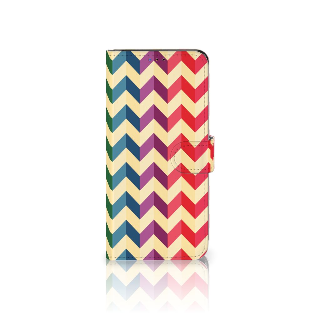 Samsung Galaxy A20s Telefoon Hoesje Zigzag Multi Color