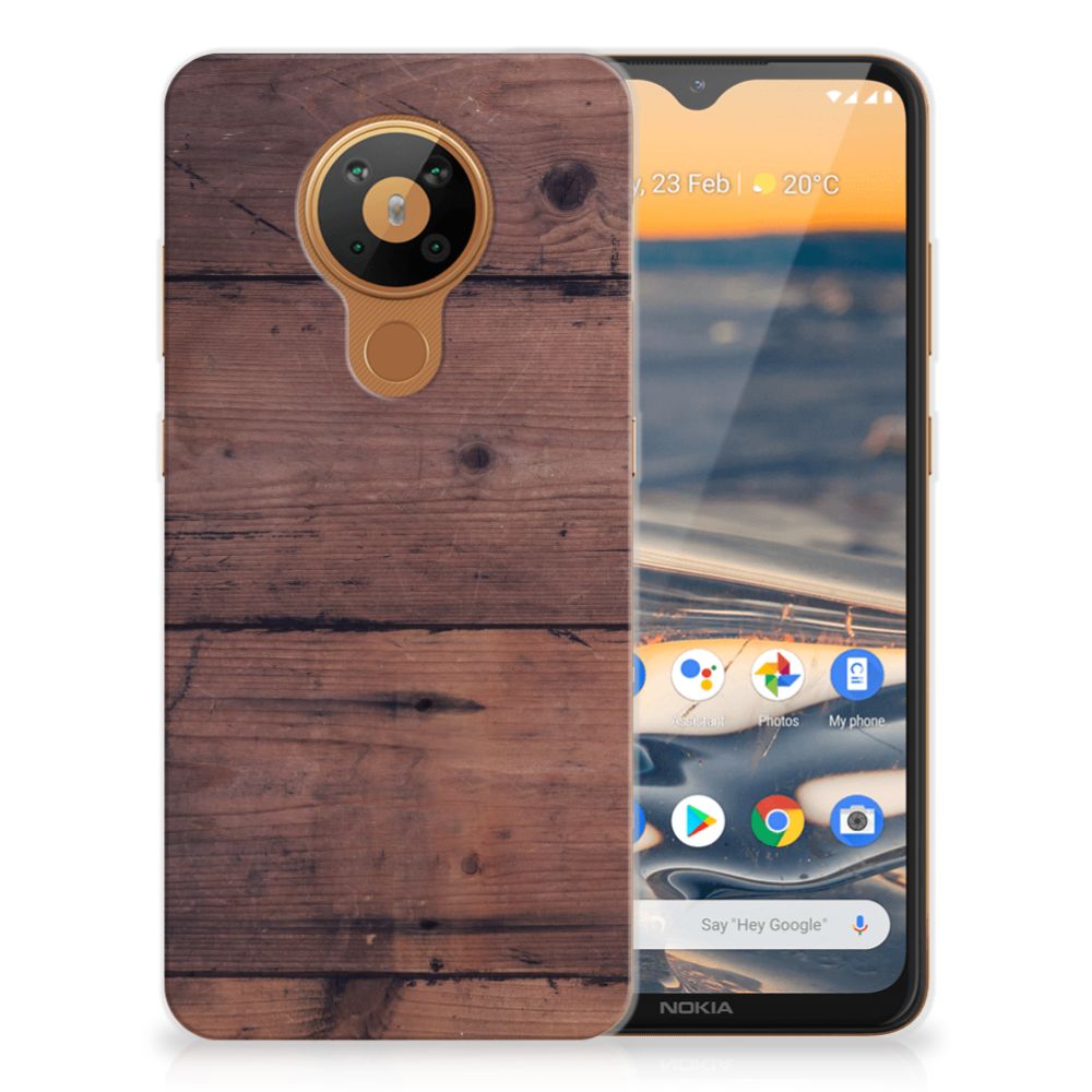 Nokia 5.3 Bumper Hoesje Old Wood B2C Telecom