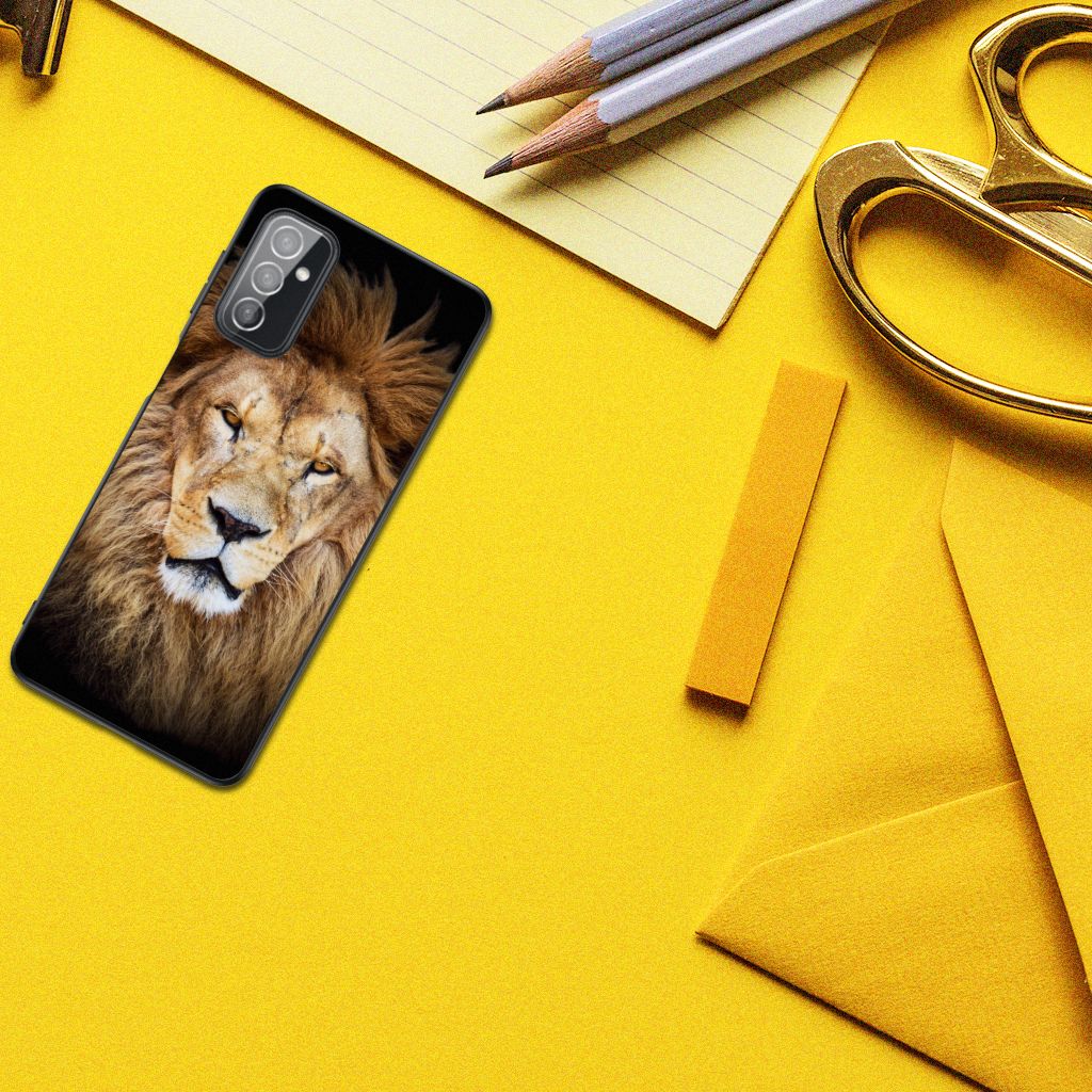 Samsung Galaxy M52 Dierenprint Telefoonhoesje Leeuw B2C Telecom