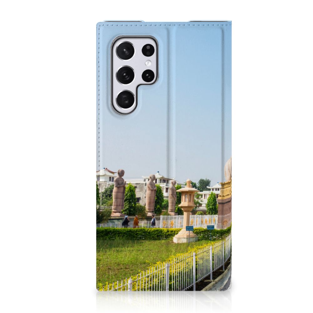Samsung Galaxy S22 Ultra Book Cover Boeddha - B2C Telecom