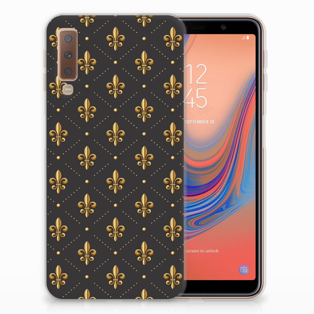 Samsung Galaxy A7 (2018) TPU bumper Franse Lelie