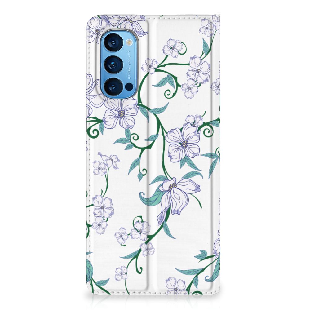 OPPO Reno4 Pro 5G Uniek Smart Cover Blossom White