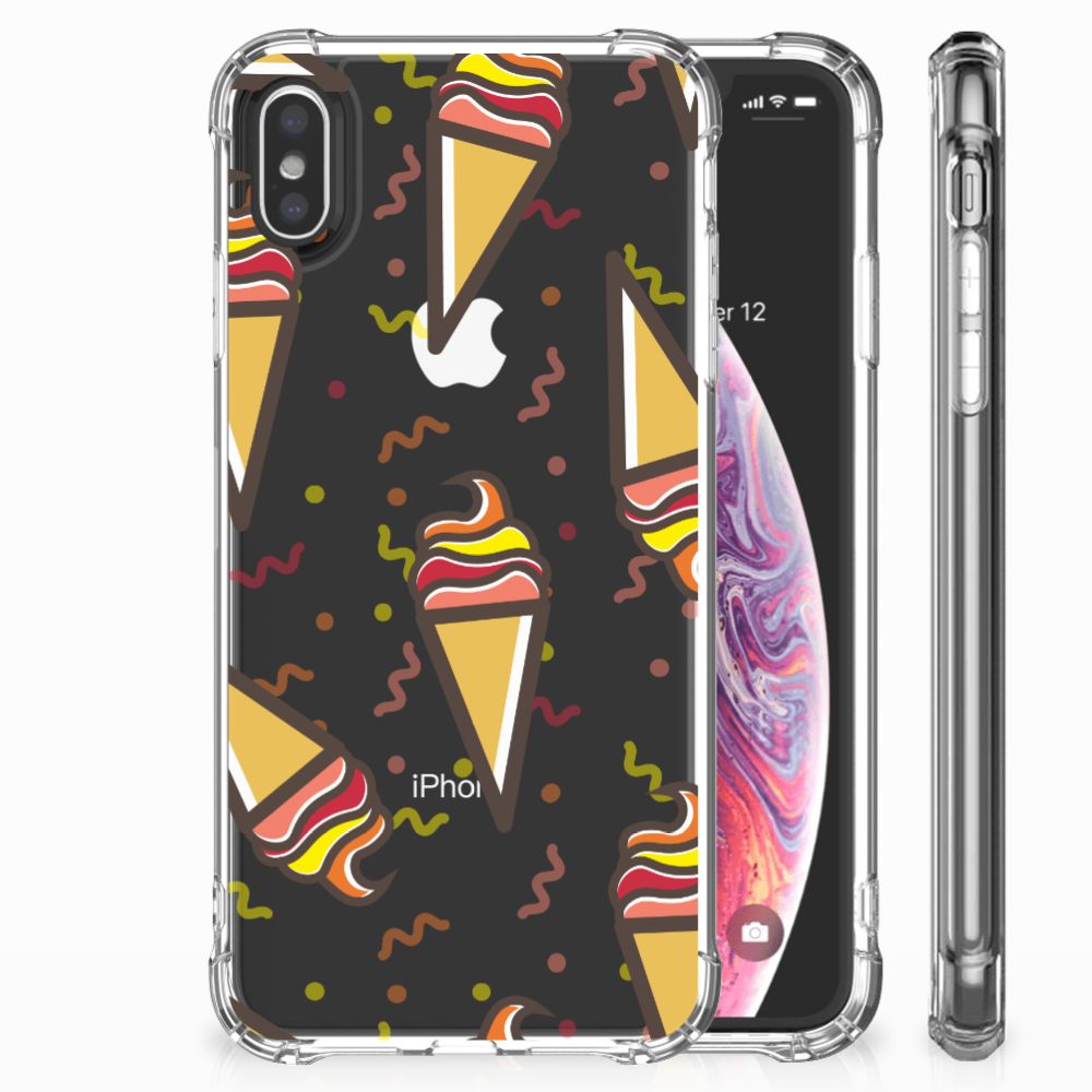 Apple iPhone Xs Max Beschermhoes Icecream