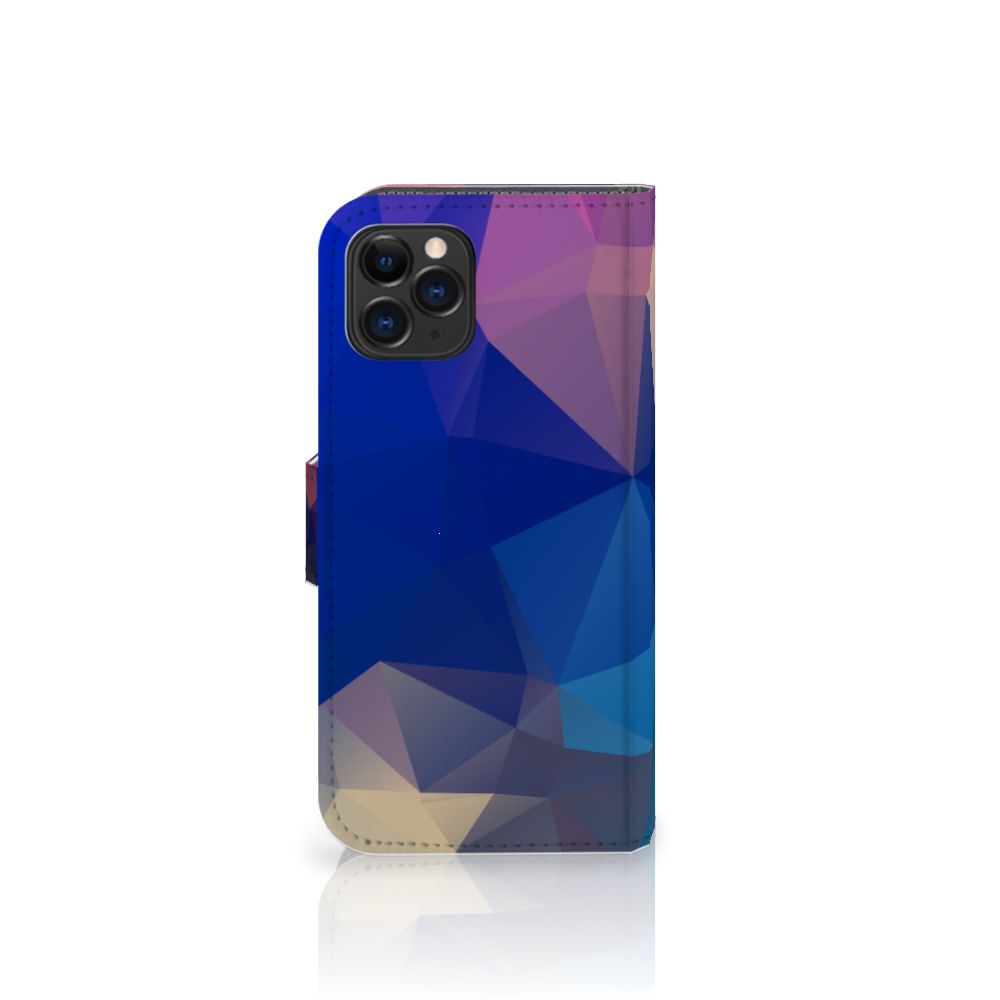 Apple iPhone 11 Pro Book Case Polygon Dark