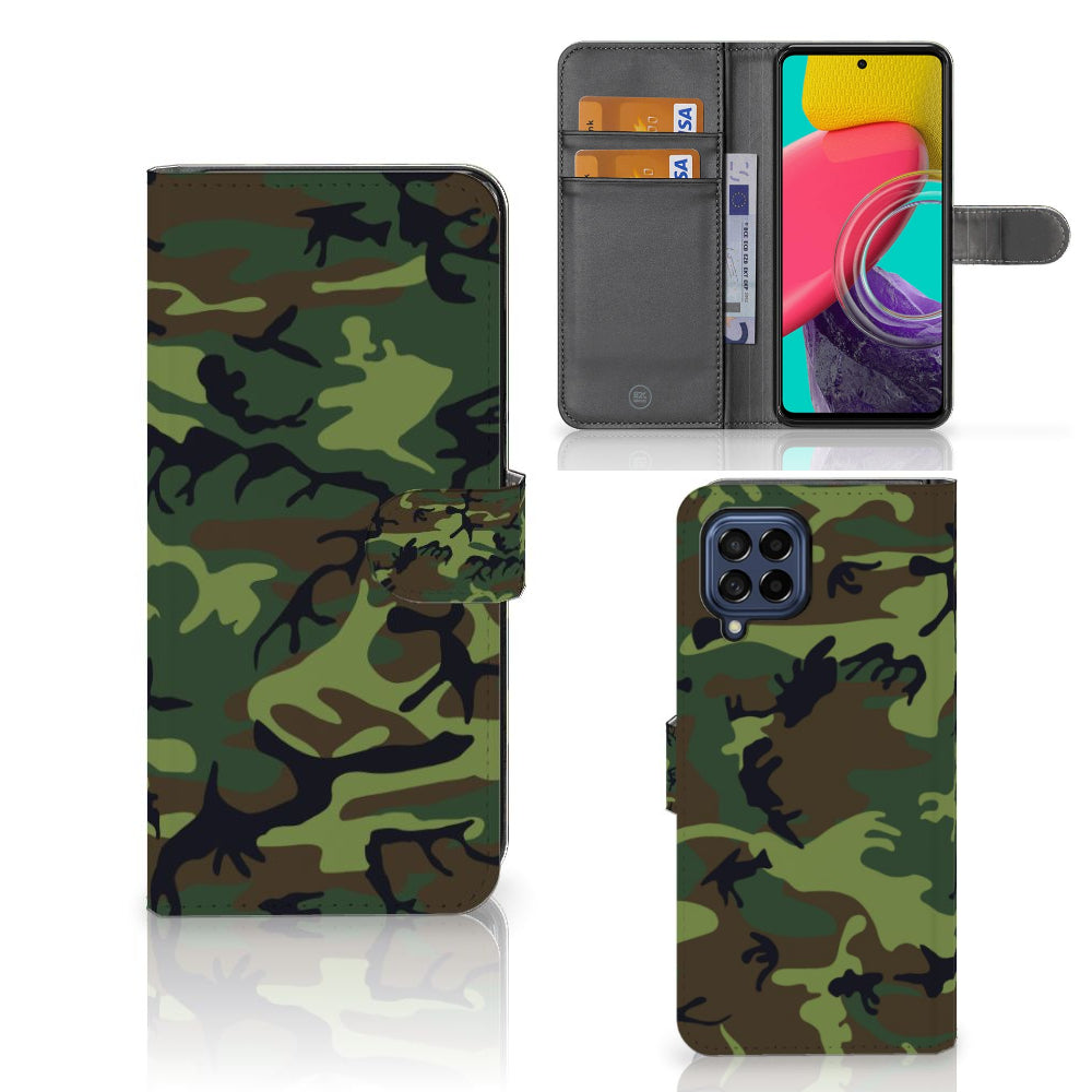 Samsung Galaxy M53 Telefoon Hoesje Army Dark