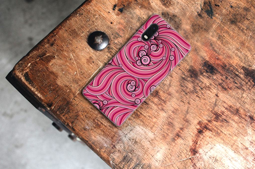 Samsung Xcover Pro Hoesje maken Swirl Pink