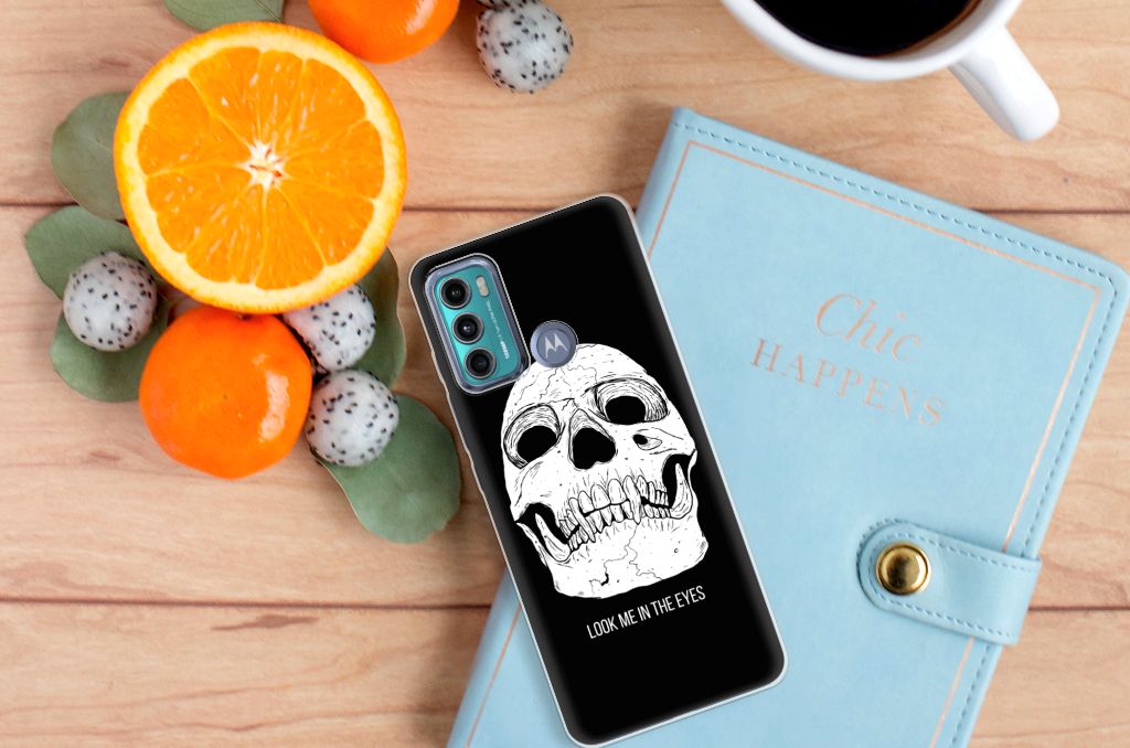 Silicone Back Case Motorola Moto G60 Skull Eyes B2C Telecom